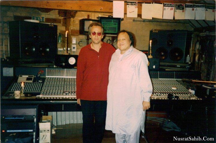 Ustad Nusrat Fateh Ali Khan Sir with Peter Gabriel